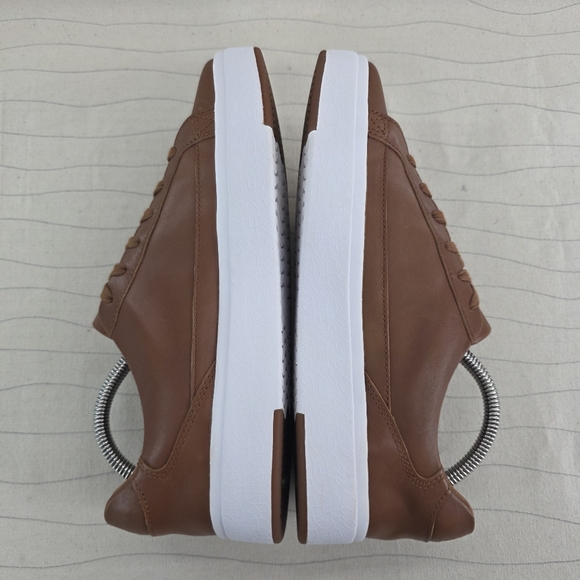 Kizik Unisex Vegas Brown Leather Casual Walking Sneakers Shoes Size 7.5 M/ 9 W - Picture 8 of 11